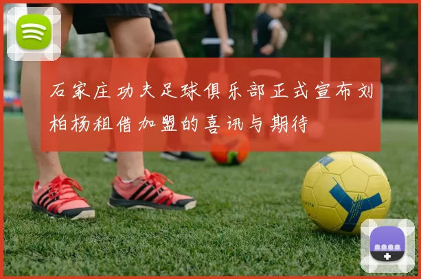 石家庄功夫足球俱乐部正式宣布刘柏杨租借加盟的喜讯与期待